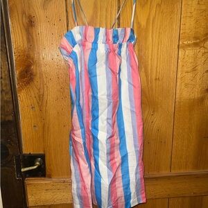 Buddy Love Striped Pastel Linen Dress